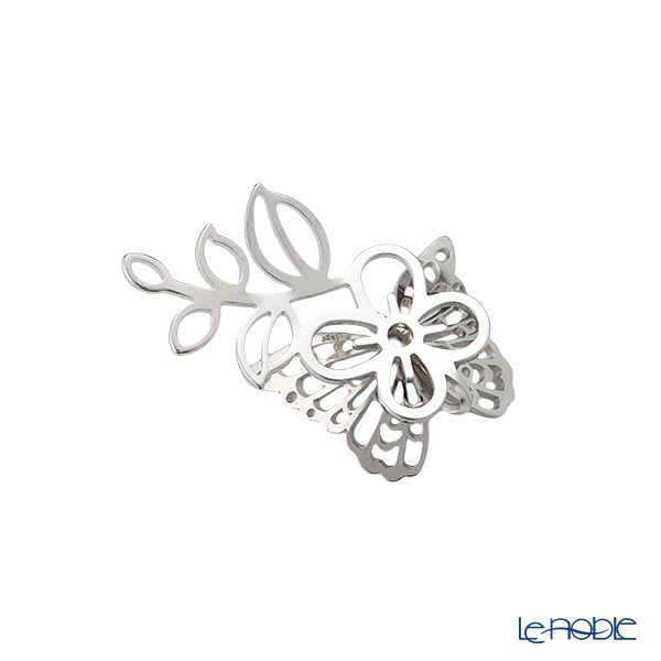 ディ・エクリュデザイン 箸置き（プチパピヨン）右リーフ 5.5cm ステンレス製