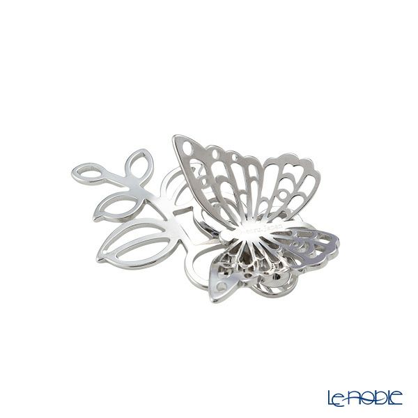 ディ・エクリュデザイン 箸置き（プチパピヨン）右リーフ 5.5cm ステンレス製