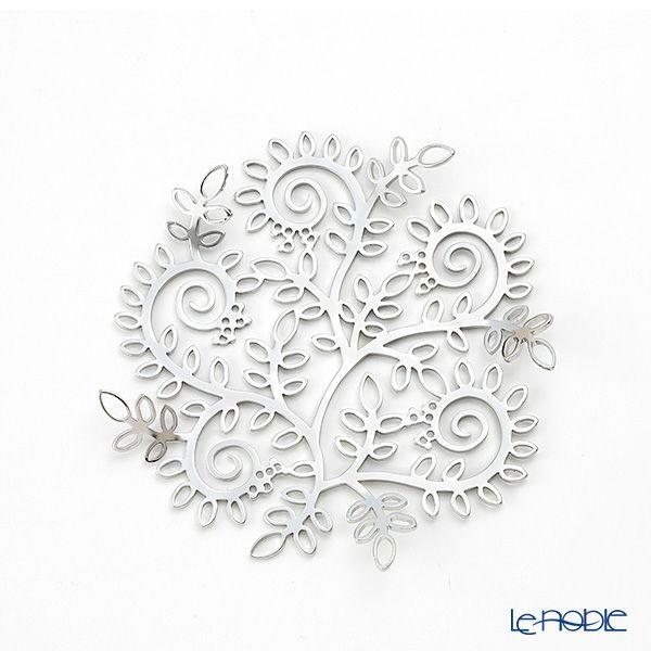 ディ・エクリュデザイン コースター つる草 T0115 12cm ステンレス製