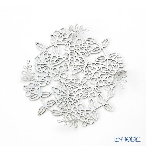 ディ・エクリュデザイン コースター プチパピヨン T0116 12cm ステンレス製