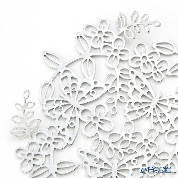 ディ・エクリュデザイン コースター プチパピヨン T0116 12cm ステンレス製