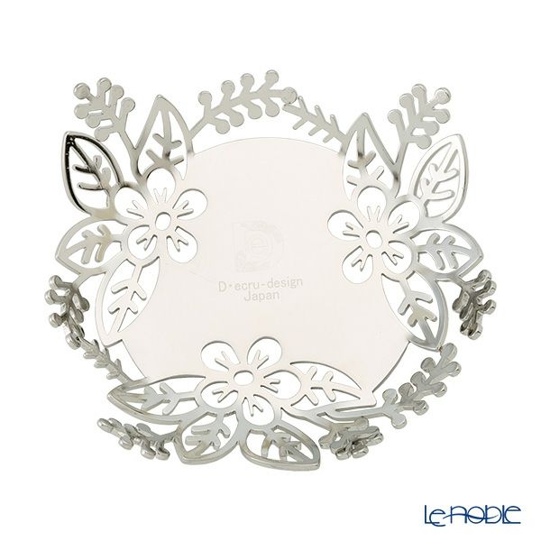 ディ・エクリュデザイン 茶托 花 12cm T0303 ステンレス製