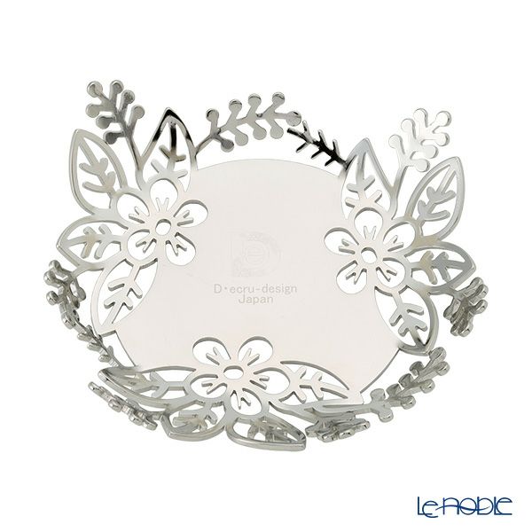 ディ・エクリュデザイン 茶托 花 12cm T0303 ステンレス製