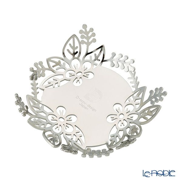 ディ・エクリュデザイン 茶托 花 12cm T0303 ステンレス製