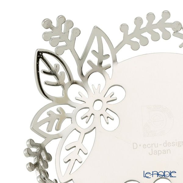 ディ・エクリュデザイン 茶托 花 12cm T0303 ステンレス製