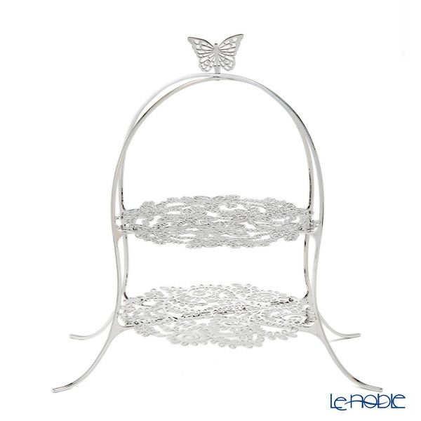 ディ・エクリュデザイン クロススタンド 2段 M パピヨン T0502 40cm ステンレス製 【折りたたみ式】