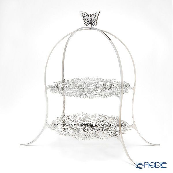 ディ・エクリュデザイン クロススタンド 2段 M パピヨン T0502 40cm ステンレス製 【折りたたみ式】