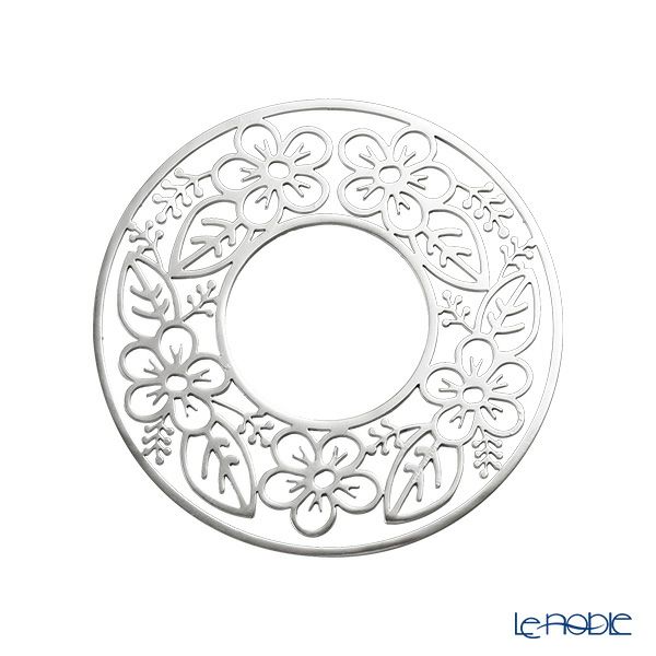 ディ・エクリュデザイン オーナメント／ナプキンリング フラワー 7cm ステンレス製