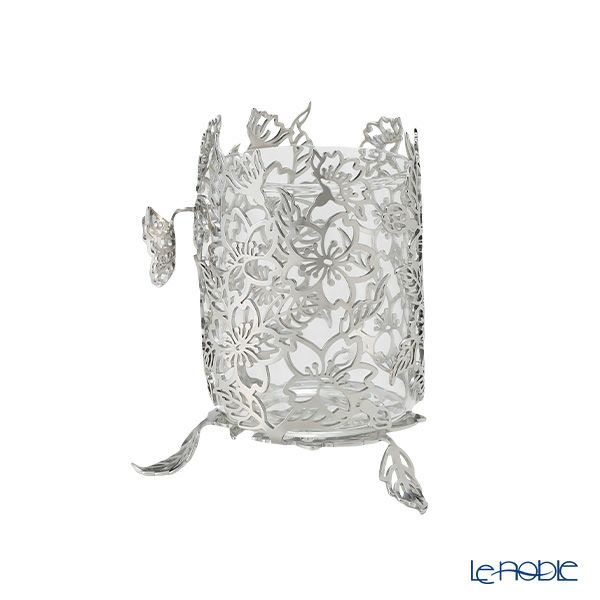 ディ・エクリュデザイン ワインボトルスタンド／ワインホルダー P サクラ ガラス付（取り外し可能） T0239 15cm ステンレス製