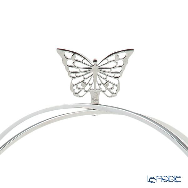 ディ・エクリュデザイン クロススタンド 2段 S パピヨン T0504 直径20×高さ34cm ステンレス製 ローザ／つる草 【折りたたみ式】