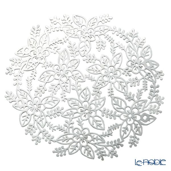 ディ・エクリュデザイン クロススタンド 3段 M ローザ T0501 直径27×高さ46cm ステンレス製 ローザ／つる草／花 【折りたたみ式】