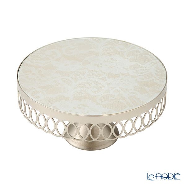 メッツァルーナ ケーキスタンド ホワイト／ゴールド S 20cm