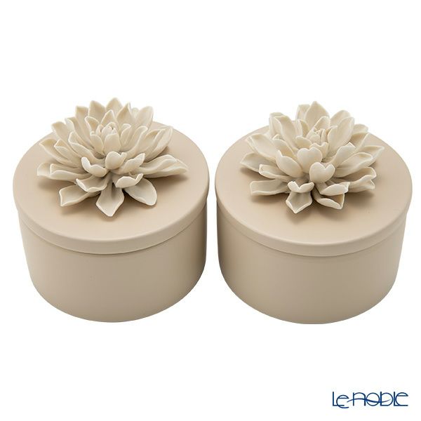 メッツァルーナ 小物入れ ダリア ベージュ S 9cm