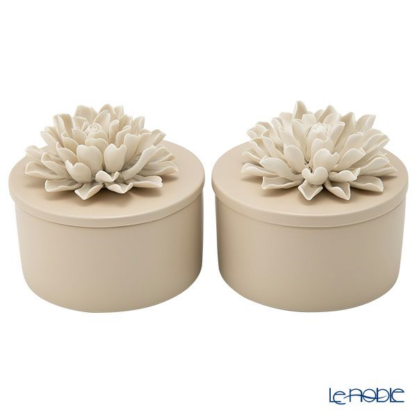 メッツァルーナ 小物入れ ダリア ベージュ L 12cm