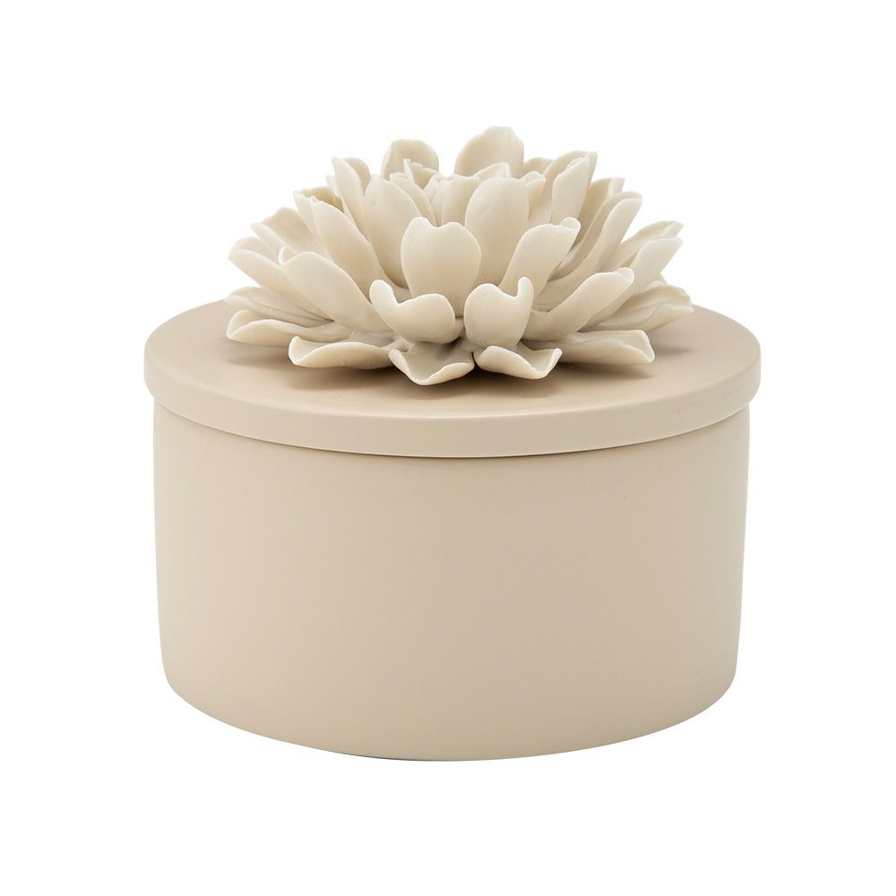 メッツァルーナ 小物入れ ダリア ベージュ L 12cm