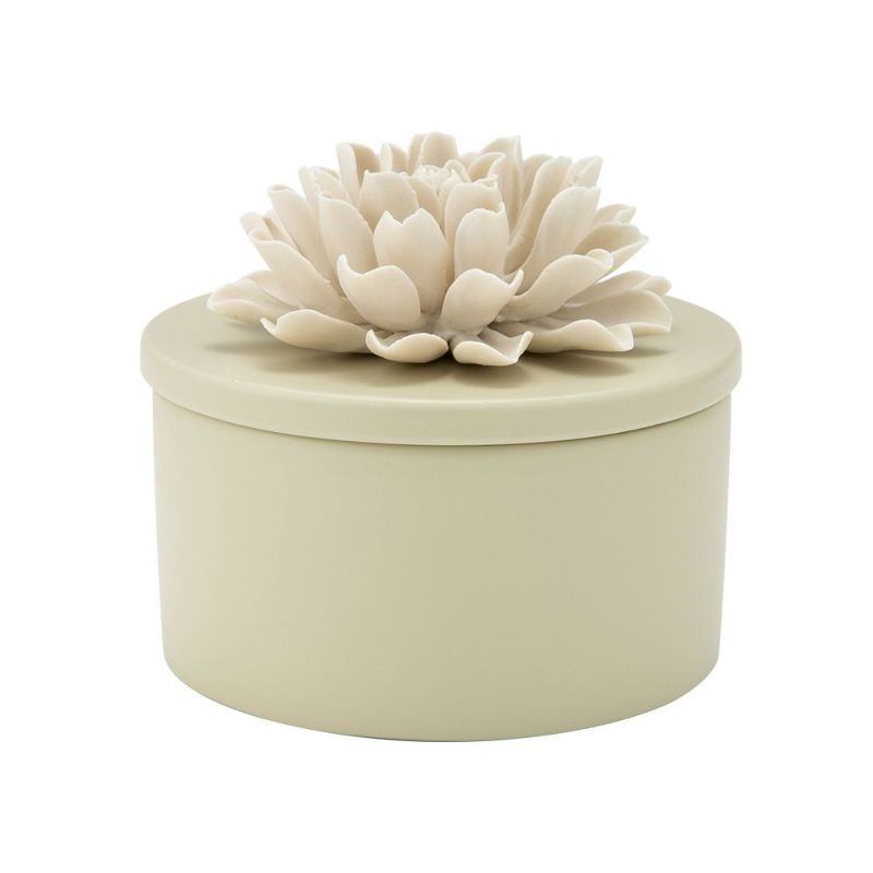 メッツァルーナ 小物入れ ダリア グリーン L 12cm