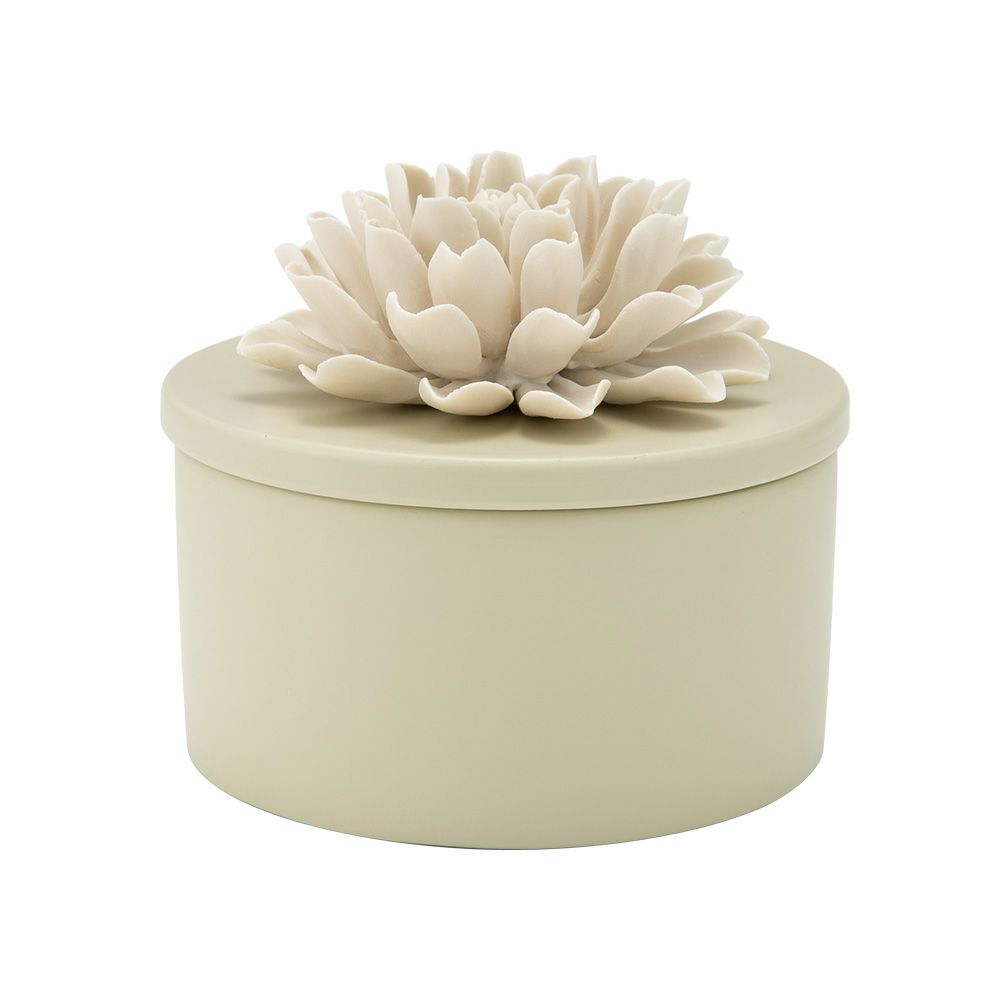 メッツァルーナ 小物入れ ダリア グリーン L 12cm