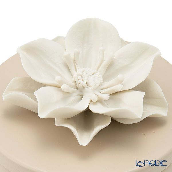 メッツァルーナ 小物入れ ハイビスカス ベージュ S 9cm