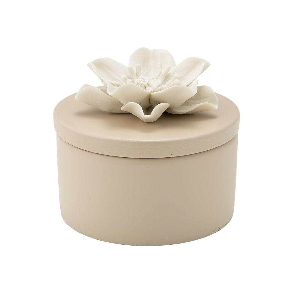 メッツァルーナ 小物入れ ハイビスカス ベージュ S 9cm