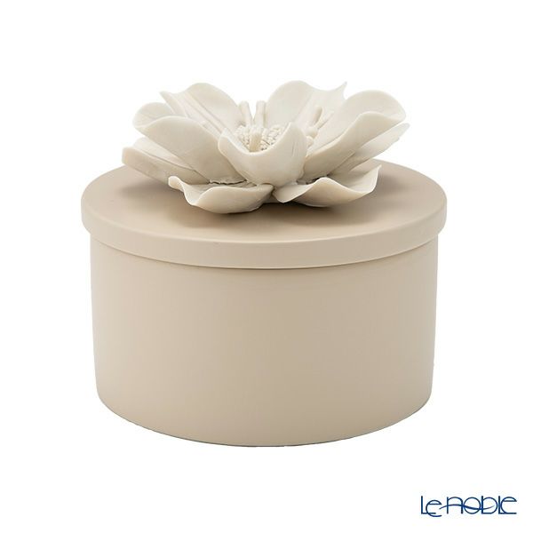 メッツァルーナ 小物入れ ハイビスカス ベージュ L 12cm