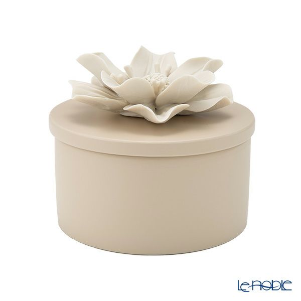 メッツァルーナ 小物入れ ハイビスカス ベージュ L 12cm