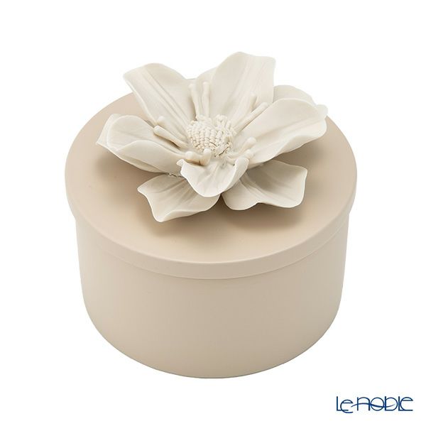 メッツァルーナ 小物入れ ハイビスカス ベージュ L 12cm