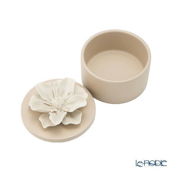 メッツァルーナ 小物入れ ハイビスカス ベージュ L 12cm