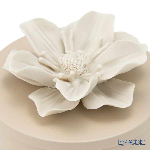 メッツァルーナ 小物入れ ハイビスカス ベージュ L 12cm