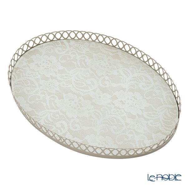 メッツァルーナ トレイ オーバル ベージュ 35cm