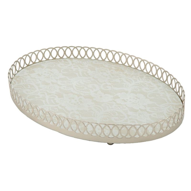 メッツァルーナ トレイ オーバル ベージュ 35cm
