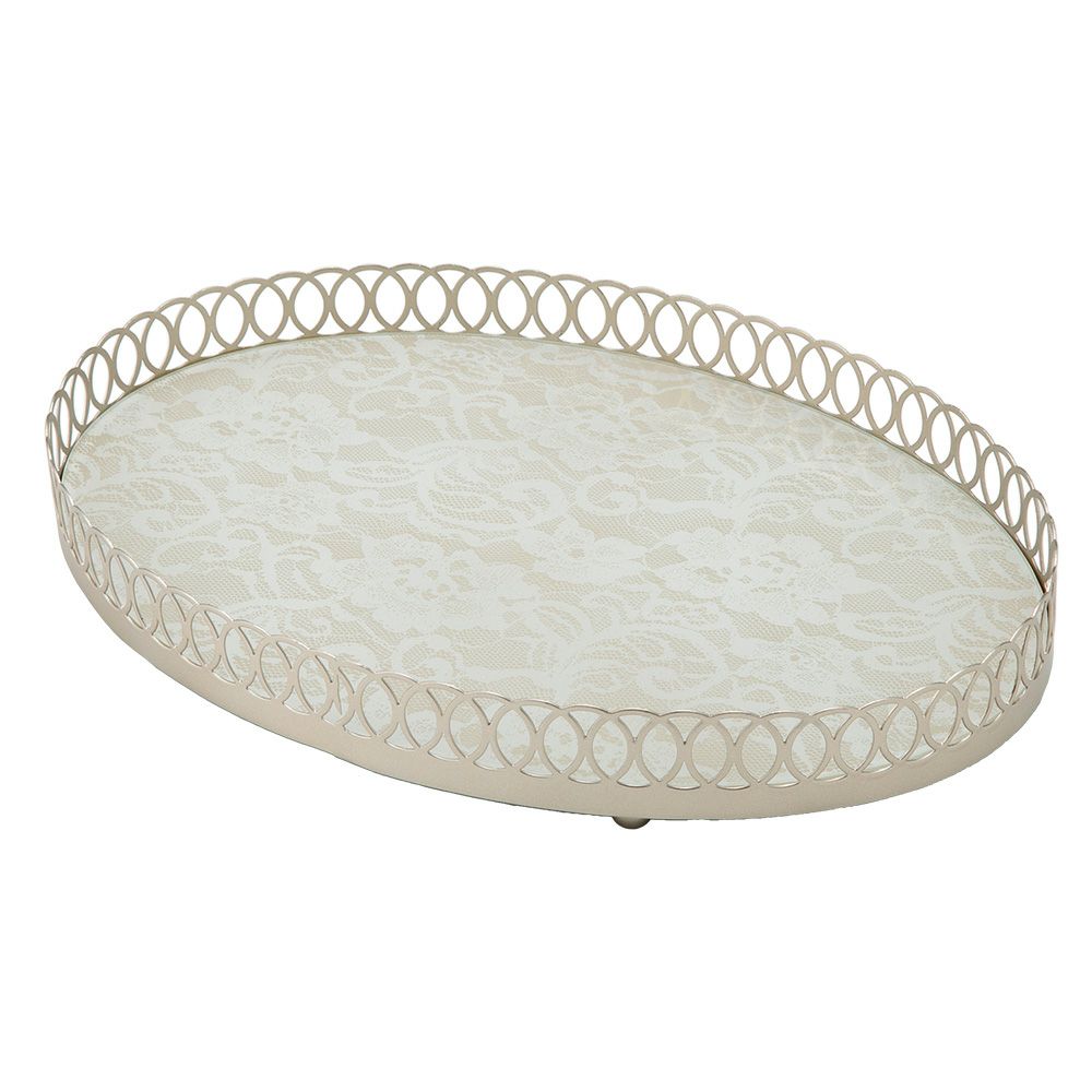メッツァルーナ トレイ オーバル ベージュ 35cm