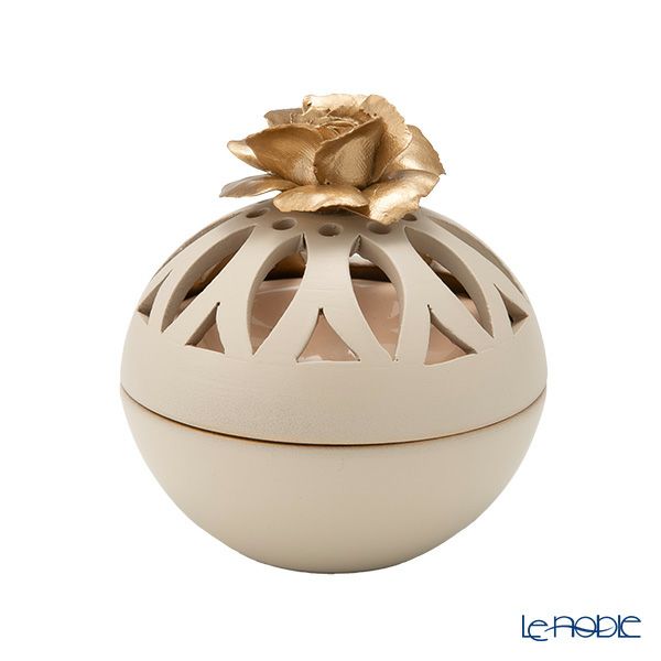 メッツァルーナ 小物入れ ゴールドローズ ベージュ 10cm