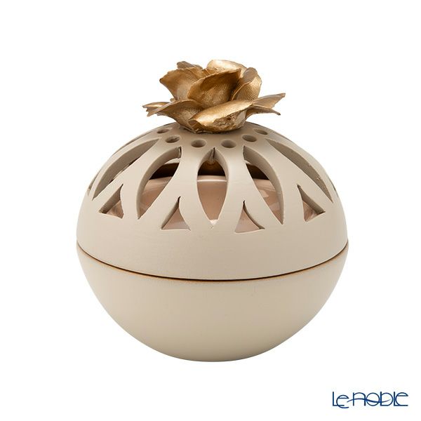 メッツァルーナ 小物入れ ゴールドローズ ベージュ 10cm