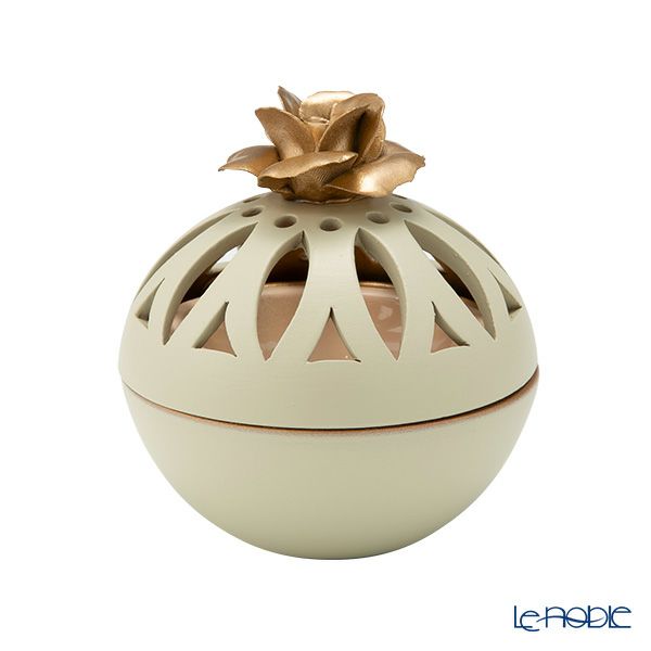 メッツァルーナ 小物入れ ゴールドローズ グリーン 10cm