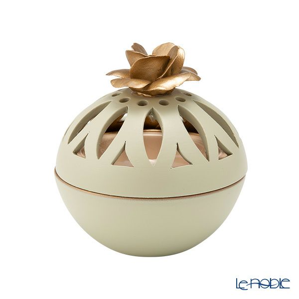 メッツァルーナ 小物入れ ゴールドローズ グリーン 10cm