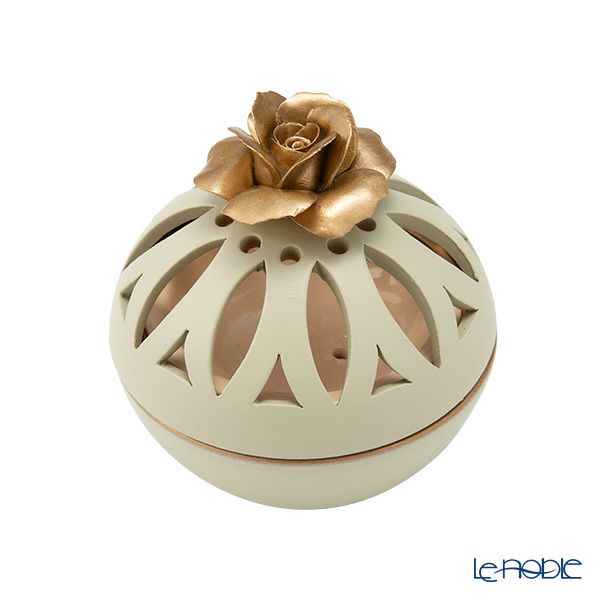 メッツァルーナ 小物入れ ゴールドローズ グリーン 10cm