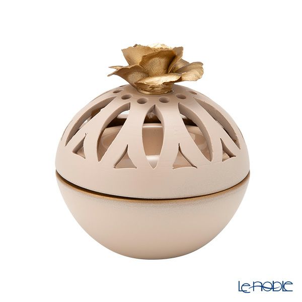 メッツァルーナ 小物入れ ゴールドローズ ピーチ 10cm