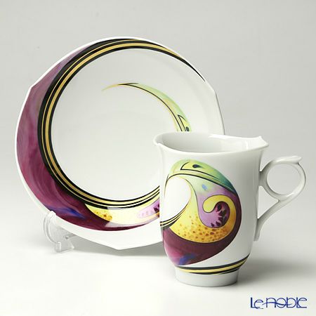 マイセン（Meissen） アクア 662501／28582／02 コーヒーカップ＆ソーサー 180ml イエロー