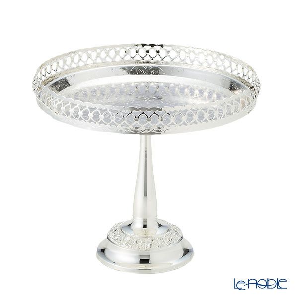 クイーン アン QUEEN ANNE（イギリス製銀メッキ） ギャラリー ケーキスタンド 脚付 23cm 0／8239／A 組立式