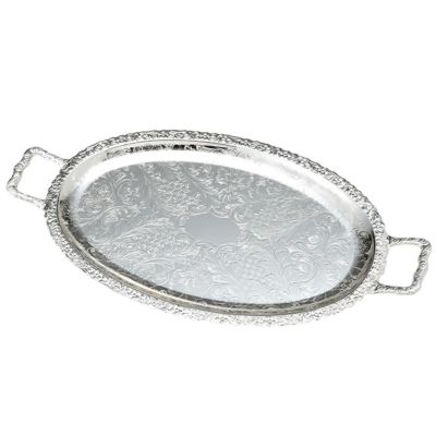 クイーン アン QUEEN ANNE（イギリス製銀メッキ） オーバルトレイ