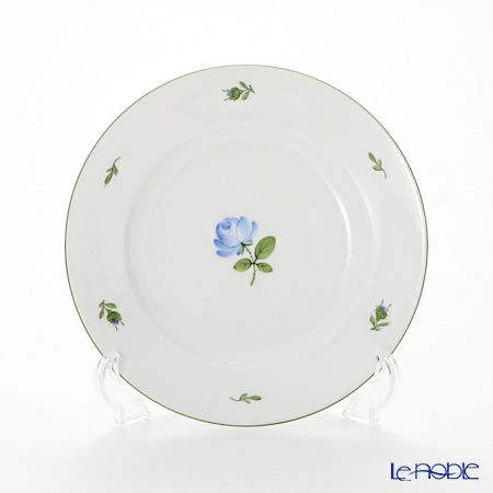 アウガルテン（AUGARTEN） ウィンナーローズ ブルー（5089Q） プレート 20cm （001シューベルトシェイプ）