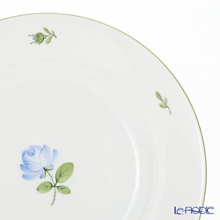 アウガルテン（AUGARTEN） ウィンナーローズ ブルー（5089Q） プレート 20cm （001シューベルトシェイプ）