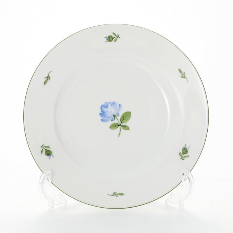 アウガルテン（AUGARTEN） ウィンナーローズ ブルー（5089Q） プレート 20cm （001シューベルトシェイプ）