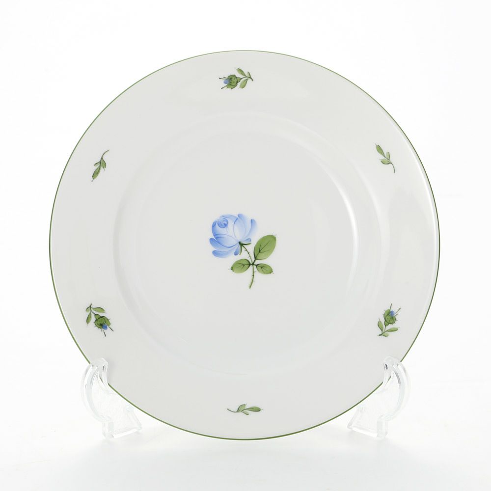 アウガルテン（AUGARTEN） ウィンナーローズ ブルー（5089Q） プレート 20cm （001シューベルトシェイプ）