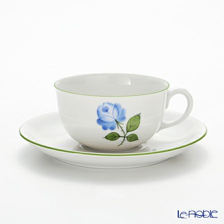 アウガルテン（AUGARTEN） ウィンナーローズ ブルー（5089Q） ティーカップ＆ソーサー（S） 200ml（001）