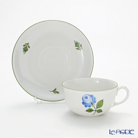 アウガルテン（AUGARTEN） ウィンナーローズ ブルー（5089Q） ティーカップ＆ソーサー（S） 200ml（001）