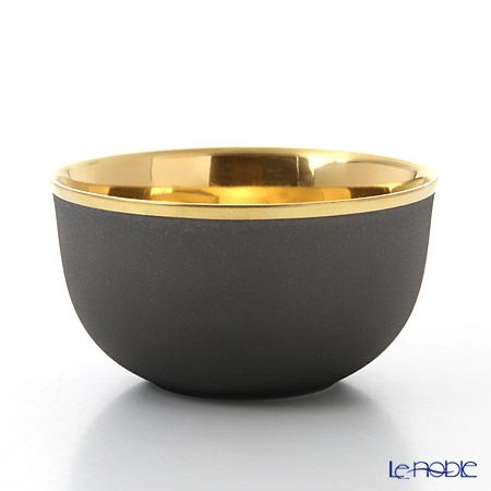 アウガルテン（AUGARTEN） トリアノン（7042SM） シャンパンボウル ダークグレイ／ゴールド