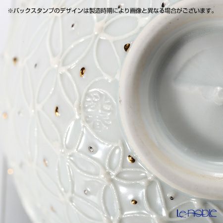 京焼・清水焼 抹茶碗 S0003 白磁金銀彩七宝紋 洸春窯／高島慎一