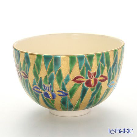 京焼・清水焼 抹茶碗 K0007 金彩あやめ | ブランド洋食器専門店ル