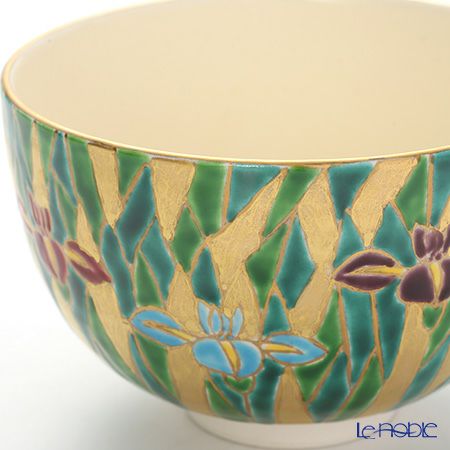 京焼・清水焼 抹茶碗 K0007 金彩あやめ